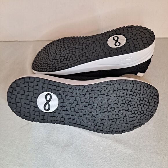 Infinity by Cherokee Men\'s Everon Knit Black & White Shoes US Size 9.5 main image 6